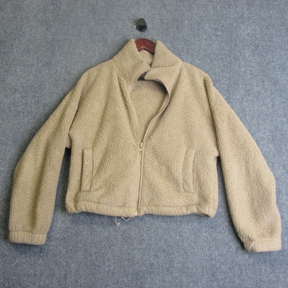 Sunday Best Aritzia Womens Jacket M Brown Sherpa Teddy Fleece Casual Comftorable